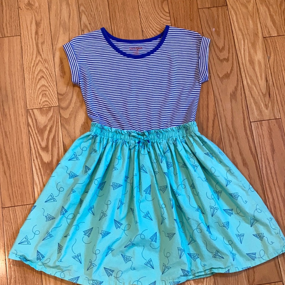 Girls paper airplane dress
